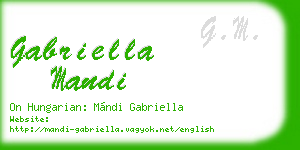 gabriella mandi business card